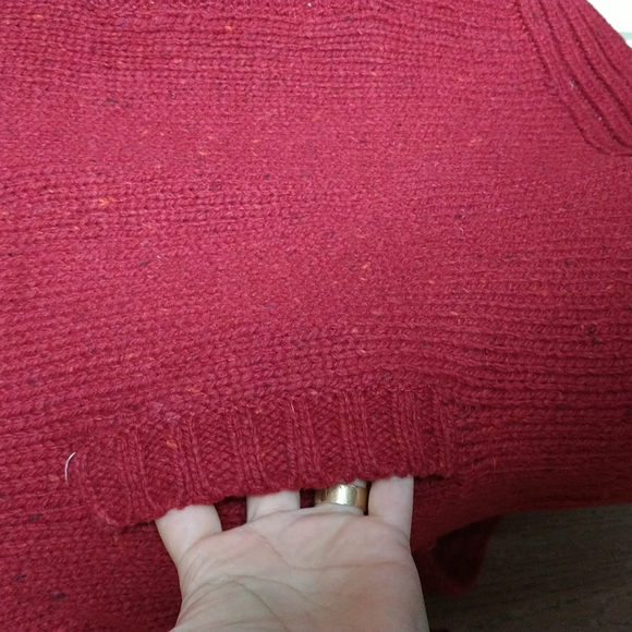 Women's Cynthia Rowley red cowl neck sweater size 1X - Picture 7 of 9